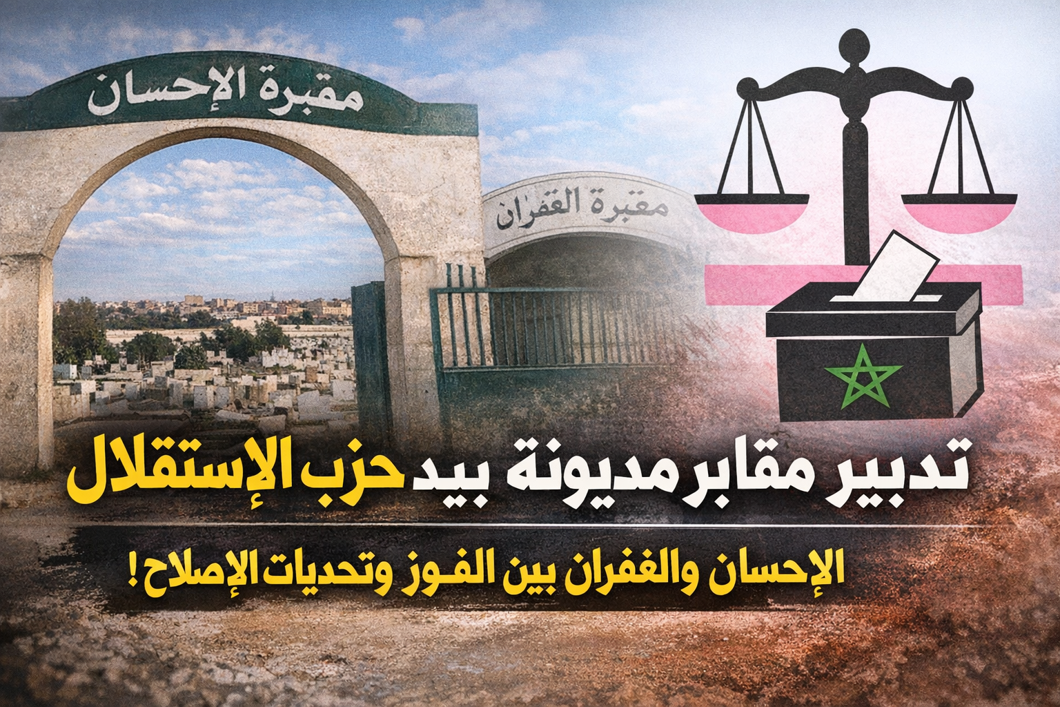 تدبير مقابر مديونة بيد حزب الاستقلال فوز انتخابي يفتح باب التحديات في الإحسان والغفران