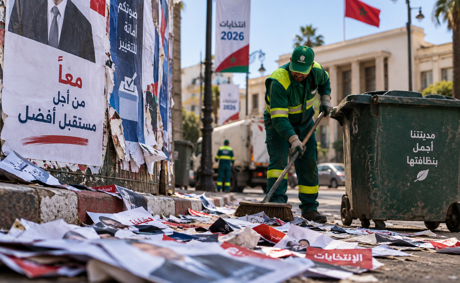 بعد انتهاء الحملات الانتخابية.. من يدفع فاتورة المخلفات؟