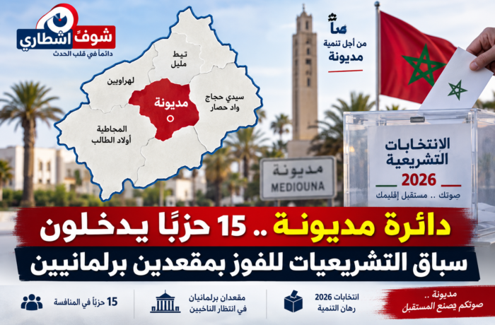 دائرة مديونة.. 15 حزباً يدخلون سباق التشريعيات على مقعدين برلمانيين