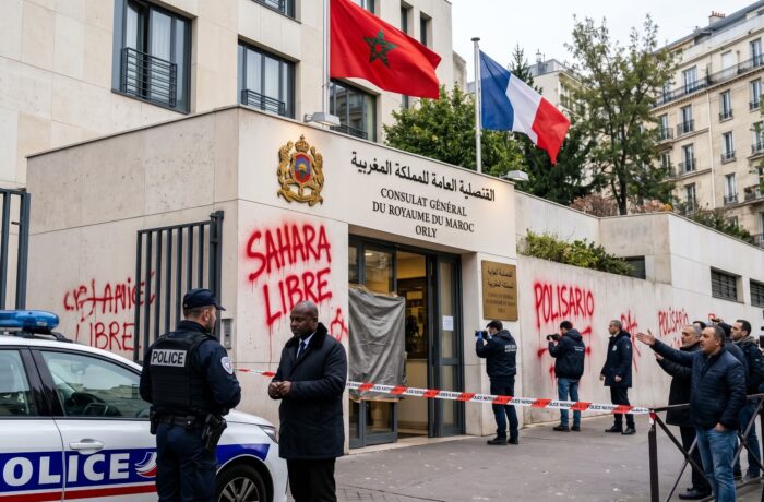 عقب استهداف قنصلية أورلي.. مغاربة أوروبا ينتفضون ضد “إرهاب التخريب” ويطالبون بإنفاذ القانون